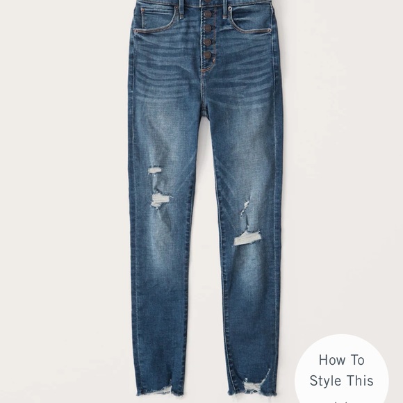 Abercrombie Skinny high rise Jeans - Picture 1 of 8